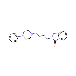 O=C1c2ccccc2CN1CCCCN1CCN(c2ccccc2)CC1 ZINC000028866160