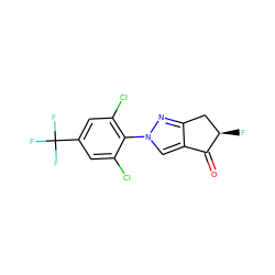 O=C1c2cn(-c3c(Cl)cc(C(F)(F)F)cc3Cl)nc2C[C@H]1F ZINC000028572428