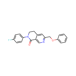 O=C1c2cnc(COc3ccccc3)cc2CCN1c1ccc(F)cc1 ZINC000169326804