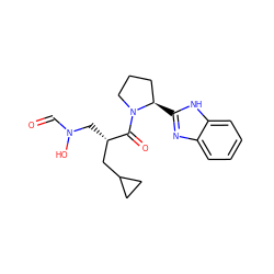 O=CN(O)C[C@@H](CC1CC1)C(=O)N1CCC[C@H]1c1nc2ccccc2[nH]1 ZINC000040933799