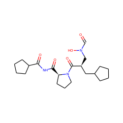 O=CN(O)C[C@@H](CC1CCCC1)C(=O)N1CCC[C@H]1C(=O)NC(=O)C1CCCC1 ZINC000034872980