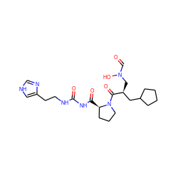 O=CN(O)C[C@@H](CC1CCCC1)C(=O)N1CCC[C@H]1C(=O)NC(=O)NCCc1c[nH]cn1 ZINC000084670517