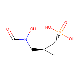 O=CN(O)C[C@@H]1C[C@H]1P(=O)(O)O ZINC000013686193