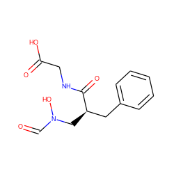 O=CN(O)C[C@H](Cc1ccccc1)C(=O)NCC(=O)O ZINC000036322509