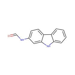 O=CNc1ccc2c(c1)[nH]c1ccccc12 ZINC000013737652