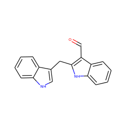 O=Cc1c(Cc2c[nH]c3ccccc23)[nH]c2ccccc12 ZINC000014585612