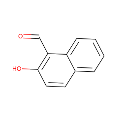 O=Cc1c(O)ccc2ccccc12 ZINC000000157162