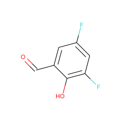 O=Cc1cc(F)cc(F)c1O ZINC000002525741