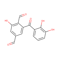 O=Cc1cc(O)c(C=O)c(C(=O)c2cccc(O)c2O)c1 ZINC000000022807