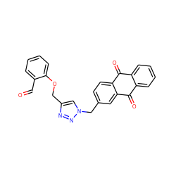 O=Cc1ccccc1OCc1cn(Cc2ccc3c(c2)C(=O)c2ccccc2C3=O)nn1 ZINC001772626254