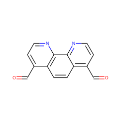 O=Cc1ccnc2c1ccc1c(C=O)ccnc12 ZINC000095558531