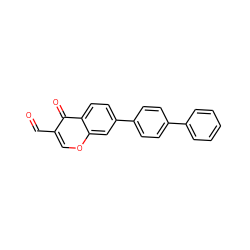 O=Cc1coc2cc(-c3ccc(-c4ccccc4)cc3)ccc2c1=O ZINC000043069628