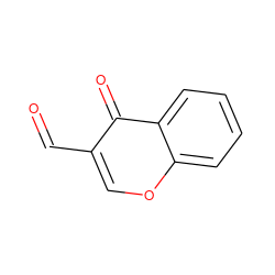 O=Cc1coc2ccccc2c1=O ZINC000000057727