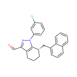 O=Cc1nn(-c2cccc(Cl)c2)c2c1CCC[C@H]2Cc1cccc2ccccc12 ZINC000026574574