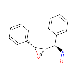 O=N[C@H](c1ccccc1)[C@@H]1O[C@@H]1c1ccccc1 ZINC000169705208