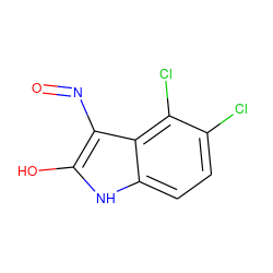 O=Nc1c(O)[nH]c2ccc(Cl)c(Cl)c12 ZINC000017287850