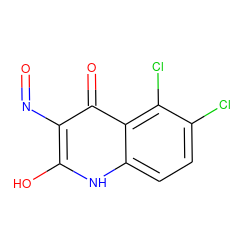 O=Nc1c(O)[nH]c2ccc(Cl)c(Cl)c2c1=O ZINC000013757440