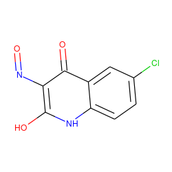 O=Nc1c(O)[nH]c2ccc(Cl)cc2c1=O ZINC000013757436