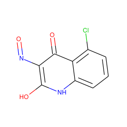 O=Nc1c(O)[nH]c2cccc(Cl)c2c1=O ZINC000013757438