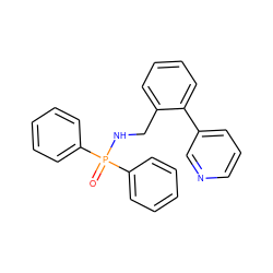 O=P(NCc1ccccc1-c1cccnc1)(c1ccccc1)c1ccccc1 ZINC000095595074