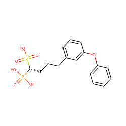 O=P(O)(O)[C@@H](CCCc1cccc(Oc2ccccc2)c1)S(=O)(=O)O ZINC000024954499