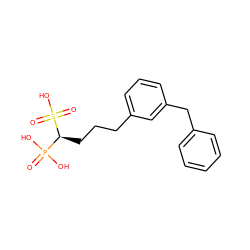 O=P(O)(O)[C@H](CCCc1cccc(Cc2ccccc2)c1)S(=O)(=O)O ZINC000040899004