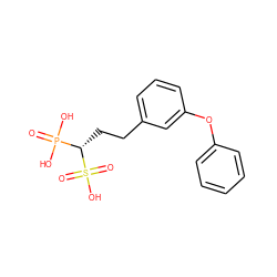 O=P(O)(O)[C@H](CCc1cccc(Oc2ccccc2)c1)S(=O)(=O)O ZINC000040405544