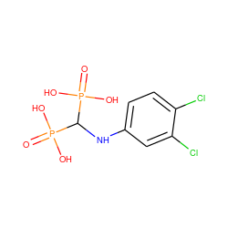 O=P(O)(O)C(Nc1ccc(Cl)c(Cl)c1)P(=O)(O)O ZINC000096286205