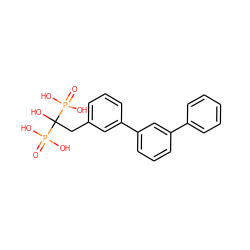 O=P(O)(O)C(O)(Cc1cccc(-c2cccc(-c3ccccc3)c2)c1)P(=O)(O)O ZINC000016051959