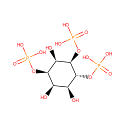 O=P(O)(O)O[C@@H]1[C@@H](O)[C@@H](O)[C@@H](OP(=O)(O)O)[C@@H](O)[C@H]1OP(=O)(O)O ZINC000013557565