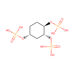 O=P(O)(O)O[C@@H]1CC[C@@H](OP(=O)(O)O)[C@H](OP(=O)(O)O)C1 ZINC000013557568