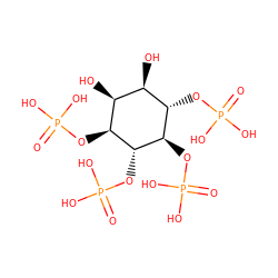 O=P(O)(O)O[C@H]1[C@@H](O)[C@@H](O)[C@H](OP(=O)(O)O)[C@@H](OP(=O)(O)O)[C@@H]1OP(=O)(O)O ZINC000004096446