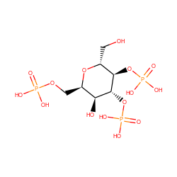 O=P(O)(O)OC[C@H]1O[C@H](CO)[C@@H](OP(=O)(O)O)[C@H](OP(=O)(O)O)[C@H]1O ZINC000013683834
