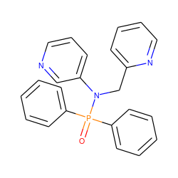 O=P(c1ccccc1)(c1ccccc1)N(Cc1ccccn1)c1cccnc1 ZINC000095595953