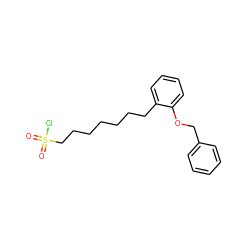 O=S(=O)(Cl)CCCCCCCc1ccccc1OCc1ccccc1 ZINC000115388752