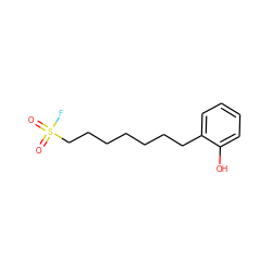 O=S(=O)(F)CCCCCCCc1ccccc1O ZINC000095572679