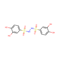 O=S(=O)(NNS(=O)(=O)c1ccc(O)c(O)c1)c1ccc(O)c(O)c1 ZINC000202704737