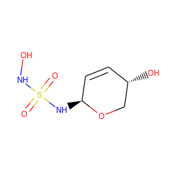 O=S(=O)(NO)N[C@H]1C=C[C@H](O)CO1 ZINC000299820904