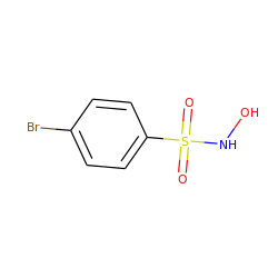 O=S(=O)(NO)c1ccc(Br)cc1 ZINC000006093148