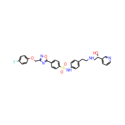 O=S(=O)(Nc1ccc(CCNC[C@H](O)c2cccnc2)cc1)c1ccc(-c2nc(COc3ccc(F)cc3)no2)cc1 ZINC000029220939