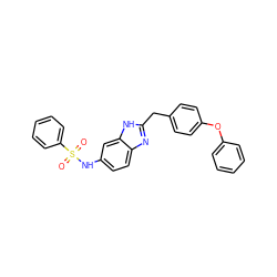 O=S(=O)(Nc1ccc2nc(Cc3ccc(Oc4ccccc4)cc3)[nH]c2c1)c1ccccc1 ZINC000013560450