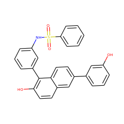 O=S(=O)(Nc1cccc(-c2c(O)ccc3cc(-c4cccc(O)c4)ccc23)c1)c1ccccc1 ZINC000084711557