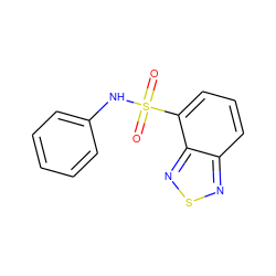 O=S(=O)(Nc1ccccc1)c1cccc2nsnc12 ZINC000000208333