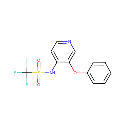 O=S(=O)(Nc1ccncc1Oc1ccccc1)C(F)(F)F ZINC000013492111