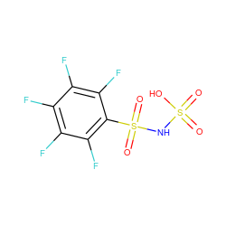 O=S(=O)(O)NS(=O)(=O)c1c(F)c(F)c(F)c(F)c1F ZINC000013528818