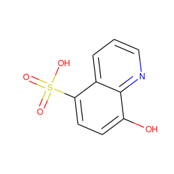 O=S(=O)(O)c1ccc(O)c2ncccc12 ZINC000006079985