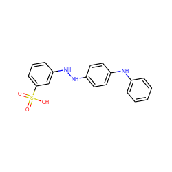 O=S(=O)(O)c1cccc(NNc2ccc(Nc3ccccc3)cc2)c1 ZINC000002911543