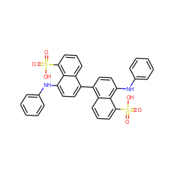 O=S(=O)(O)c1cccc2c(-c3ccc(Nc4ccccc4)c4c(S(=O)(=O)O)cccc34)ccc(Nc3ccccc3)c12 ZINC000002539418