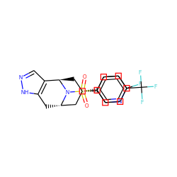 O=S(=O)(c1ccc(C(F)(F)F)nc1)N1[C@H]2Cc3[nH]ncc3[C@H]1C[C@H](c1ccc(F)cc1)C2 ZINC000102071952