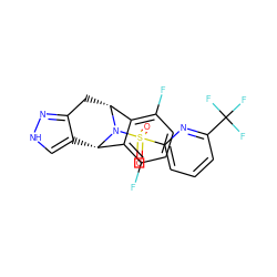 O=S(=O)(c1cccc(C(F)(F)F)n1)N1[C@H]2c3c[nH]nc3C[C@@H]1c1c(F)ccc(F)c12 ZINC000096906465